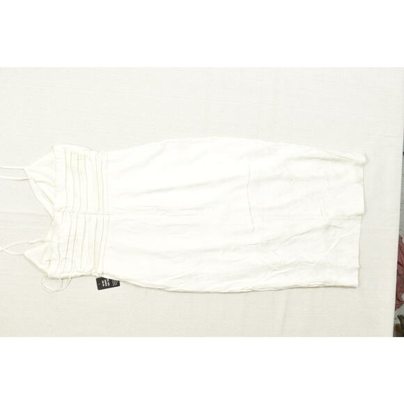 NEW EXPRESS Women's Cream Floral Mini Dress Sleeveless W/ Slit Size 10 - Picture 3 of 8